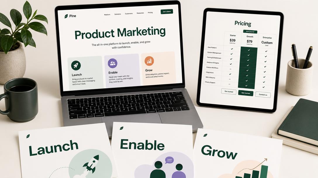 Photo representing Sales Enablement & Product Marketing for 5 SaaS Platforms